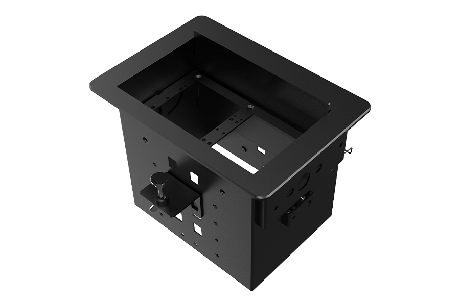 Прямоугольный металлический корпус Wize Pro WRTS-06BOX-B