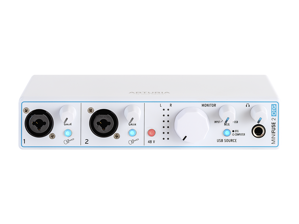 Аудиоинтерфейс USB Arturia MiniFuse 2 White OTG